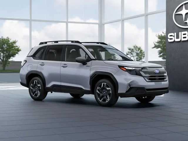 Ice Silver Metallic 2026 Subaru Forester Hybrid SUV / Crossover All-Wheel Drive Continuously Variable Transmission