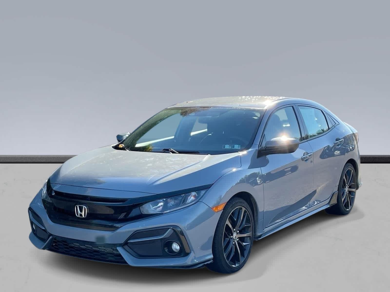 Sonic Gray Pearl 2020 Honda Civic Hatchback Hatchback Front-Wheel Drive 6-Speed Manual