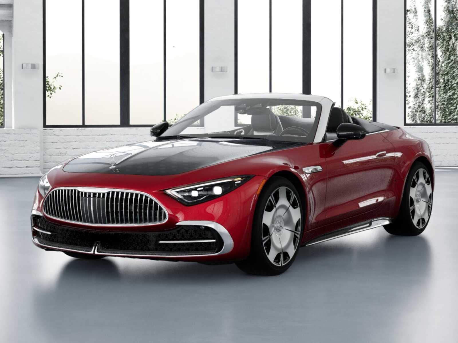 MANUFAKTUR Garnet Red Metallic (Red Ambiance) 2027 Mercedes-Benz SL-Class Convertible All-Wheel Drive 9-Speed Automatic