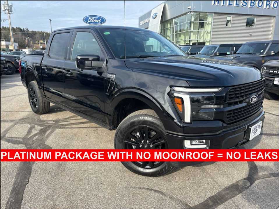 Agate Black Metallic 2026 Ford F-150 Platinum SuperCrew 4WD Pickup Truck Four-Wheel Drive Automatic
