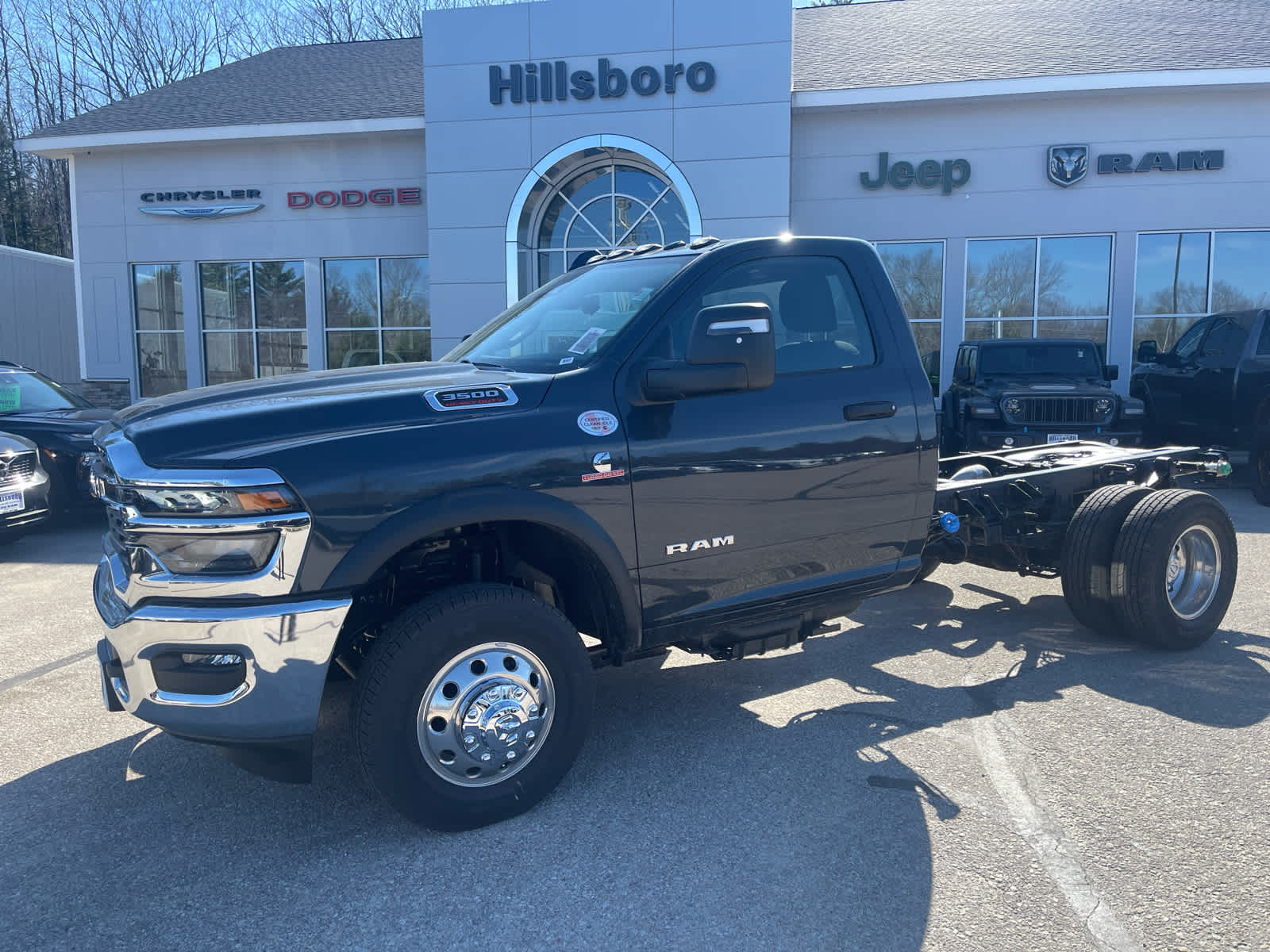 Forged Blue Metallic 2026 RAM 3500 Chassis Big Horn Regular Cab DRW 4WD Pickup Truck Four-Wheel Drive 8-Speed Automatic