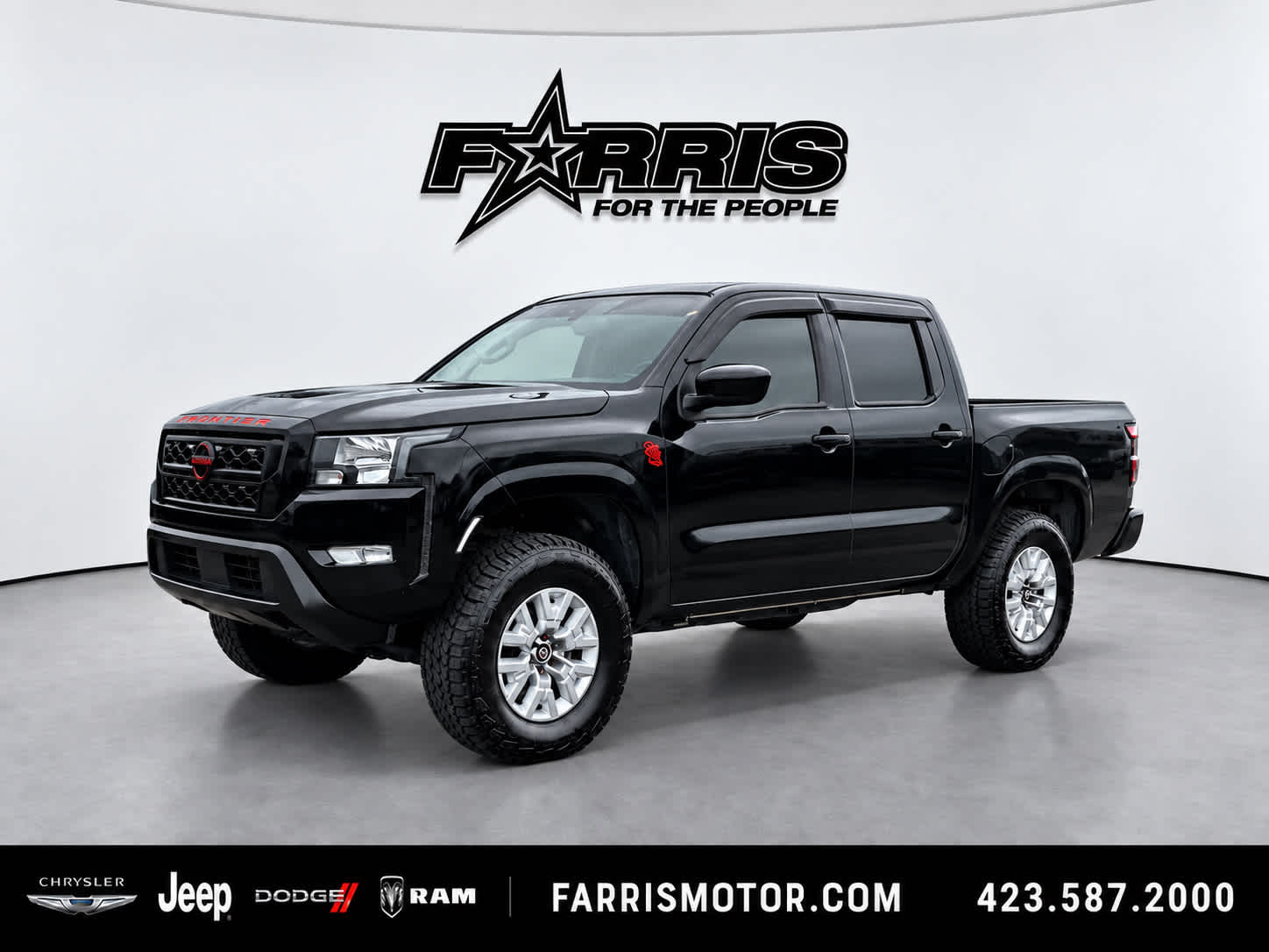 Super Black 2023 Nissan Frontier Pickup Truck Four-Wheel Drive 9-Speed Automatic