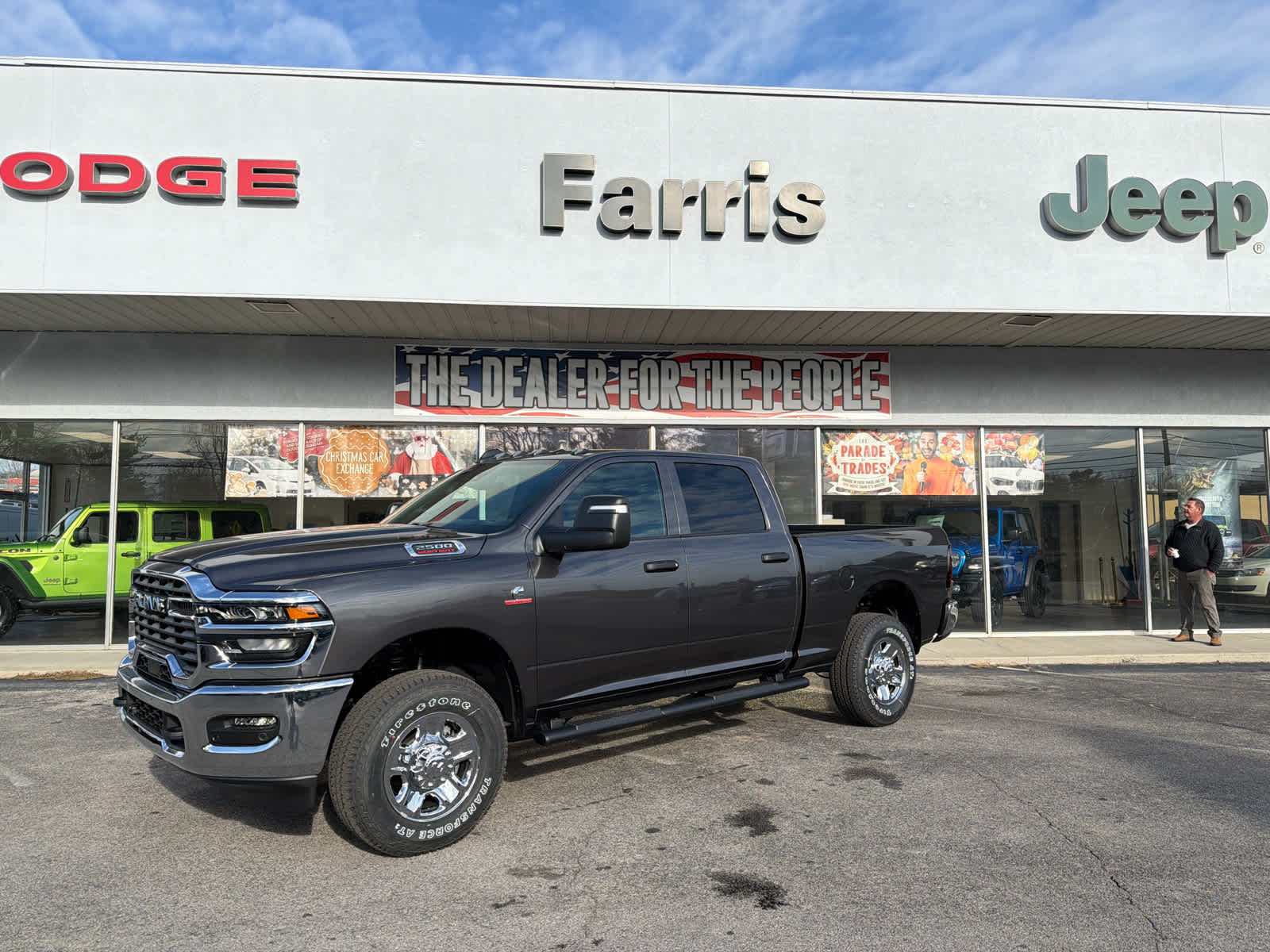Gray (Granite Crystal Metallic Clearcoat) 2026 RAM 2500 Tradesman Crew Cab 4WD Pickup Truck Four-Wheel Drive 8-Speed Automatic