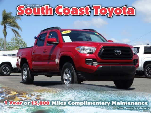 Barcelona Red Metallic 2023 Toyota Tacoma SR V6 Double Cab 4WD Pickup Truck Four-Wheel Drive Automatic