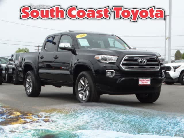 Black 2016 Toyota Tacoma Double Cab V6 Limited Pickup Truck 4X2 6-Speed Automatic