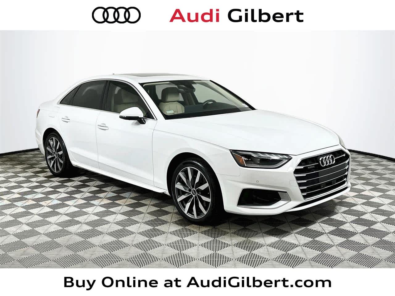 IBIS WHITE 2023 Audi A4 Sedan All-Wheel Drive 7-Speed Automatic