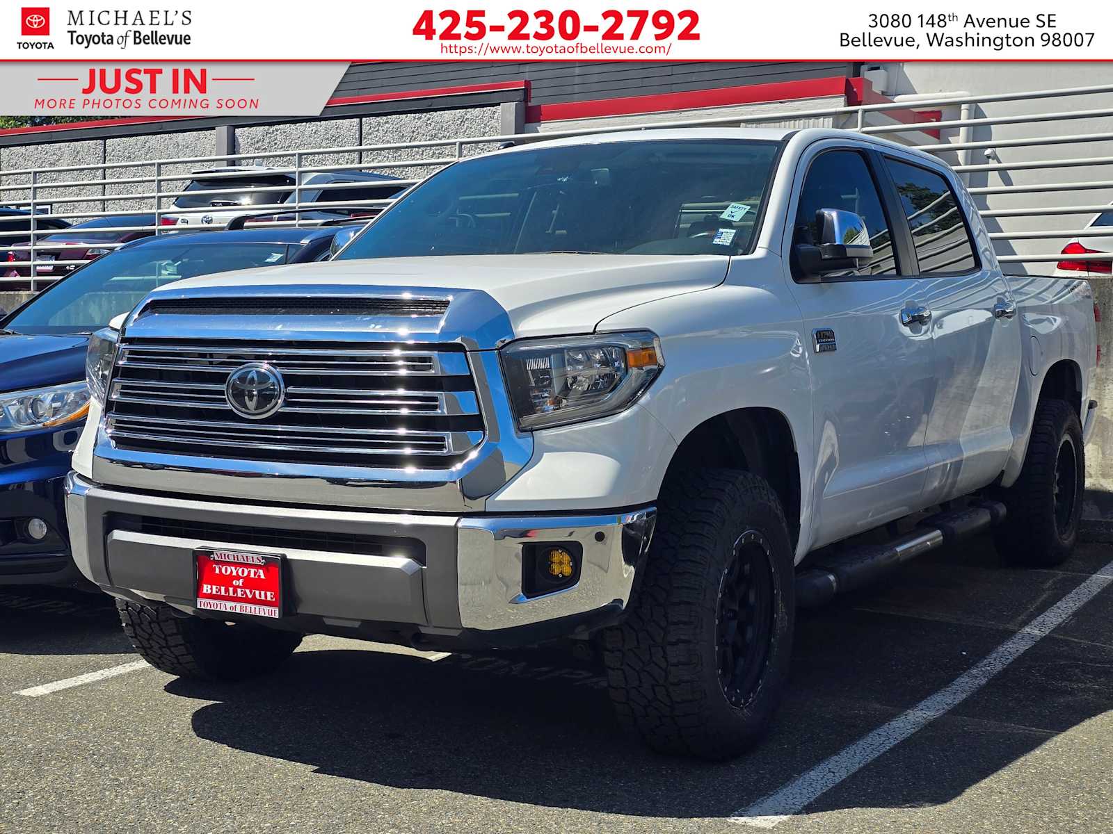 Super White 2018 Toyota Tundra 1794 Edition CrewMax 5.7L 4WD Pickup Truck Four-Wheel Drive 6-Speed Automatic