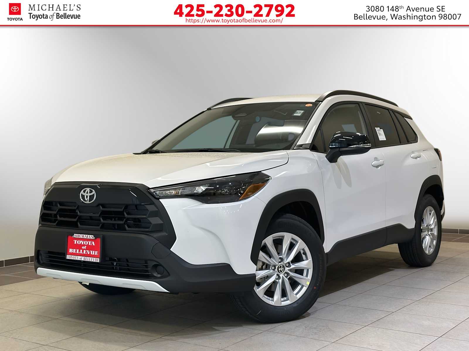 White (Wind Chill Pearl) 2026 Toyota Corolla Cross LE AWD SUV / Crossover All-Wheel Drive Continuously Variable Transmission