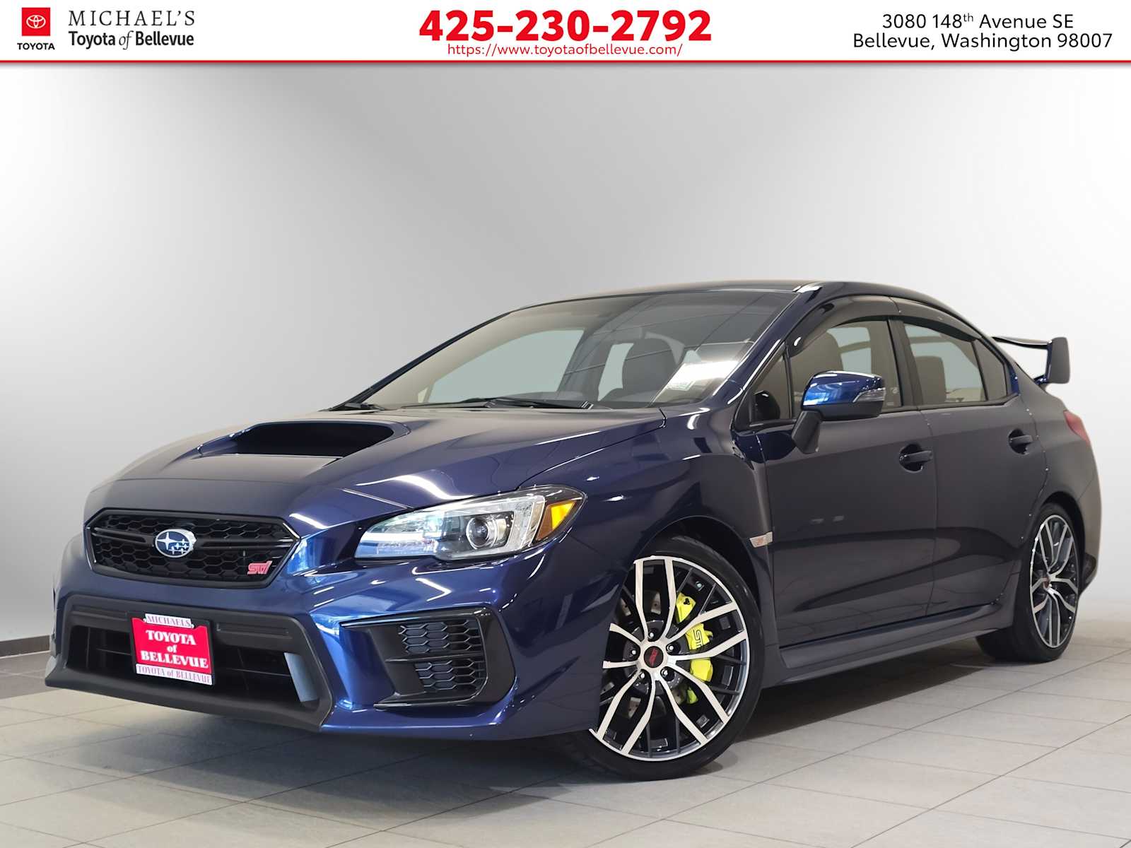 Lapis Blue Pearl 2021 Subaru WRX STI Sedan All-Wheel Drive 6-Speed Manual