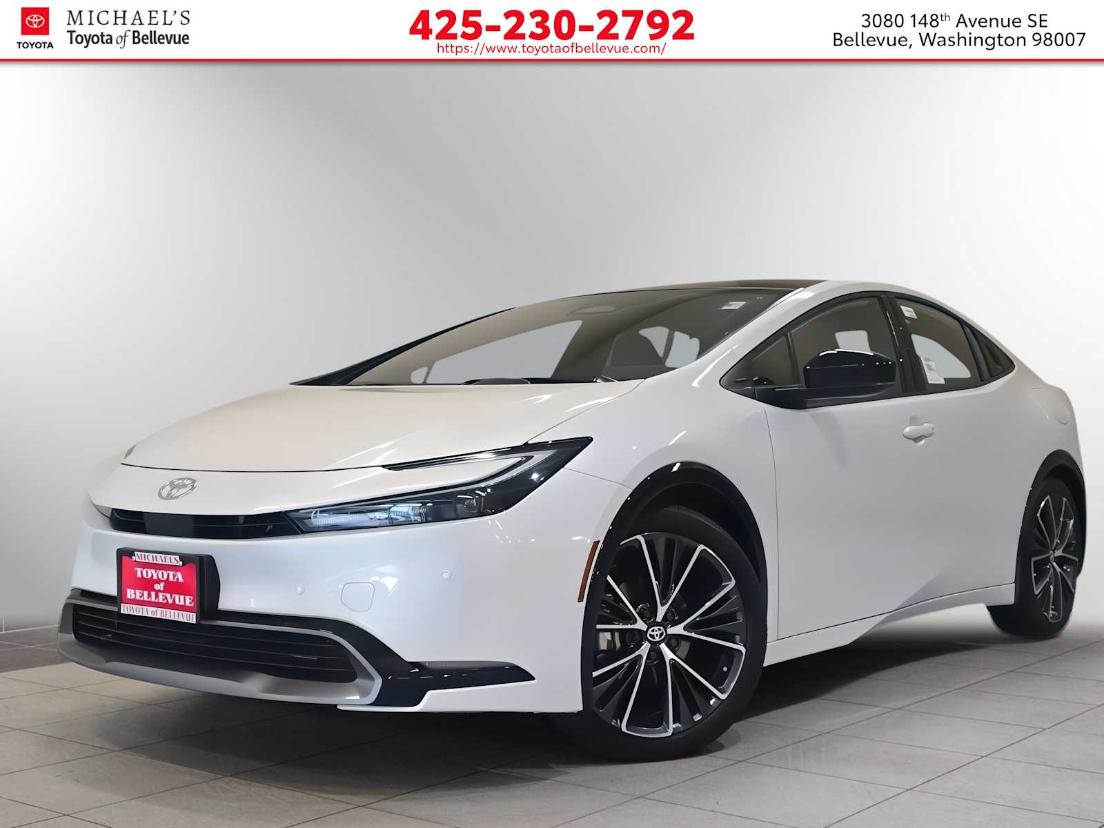 White (Wind Chill Pearl) 2027 Toyota Prius Hatchback Front-Wheel Drive Continuously Variable Transmission