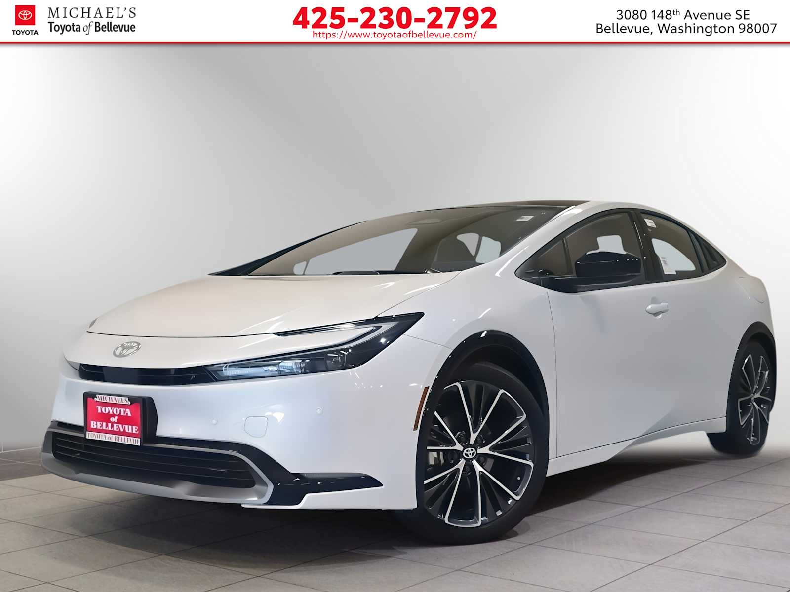 White (Wind Chill Pearl) 2027 Toyota Prius Hatchback Front-Wheel Drive Continuously Variable Transmission