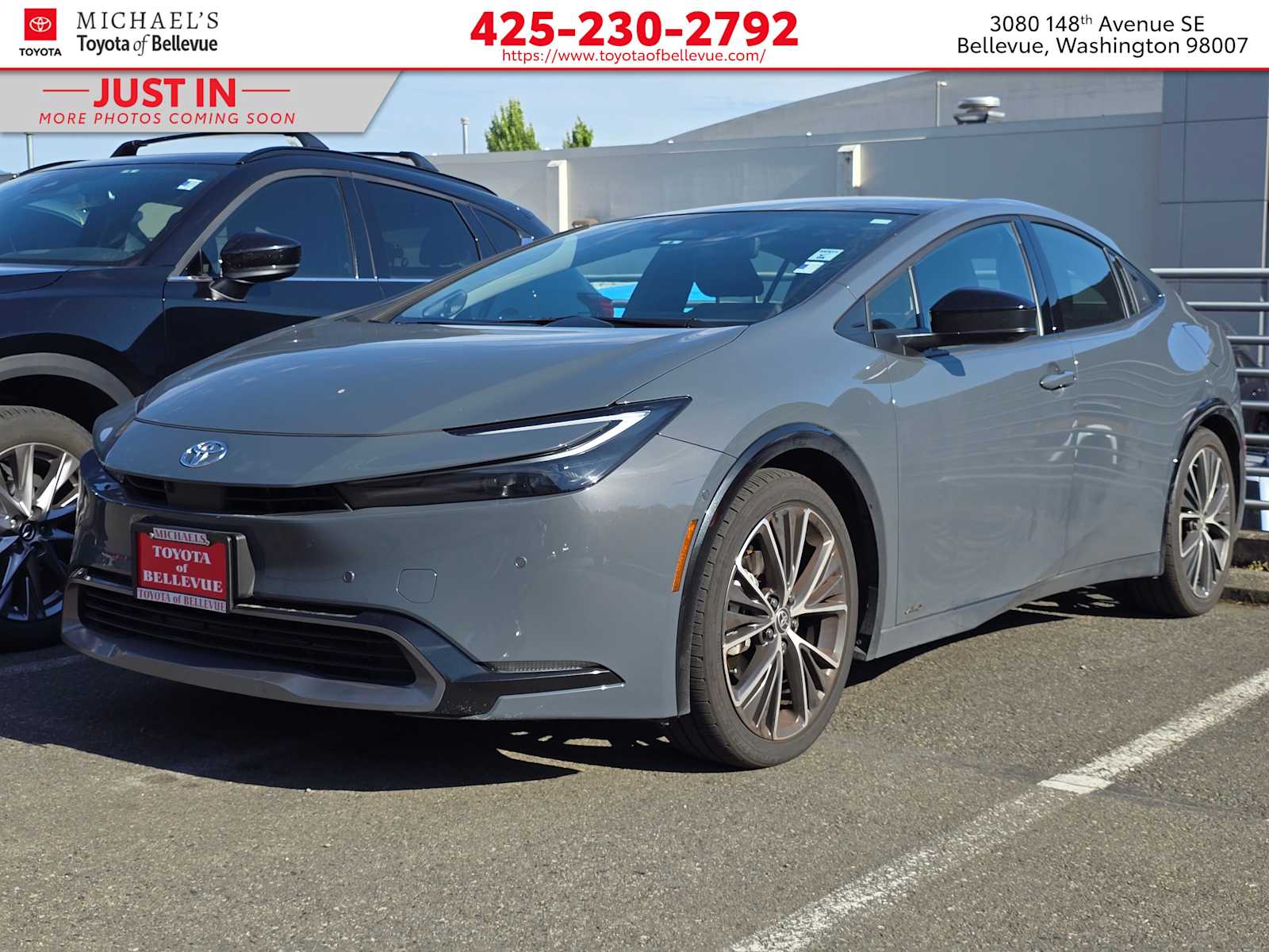 Guardian Gray 2025 Toyota Prius Hatchback All-Wheel Drive Continuously Variable Transmission