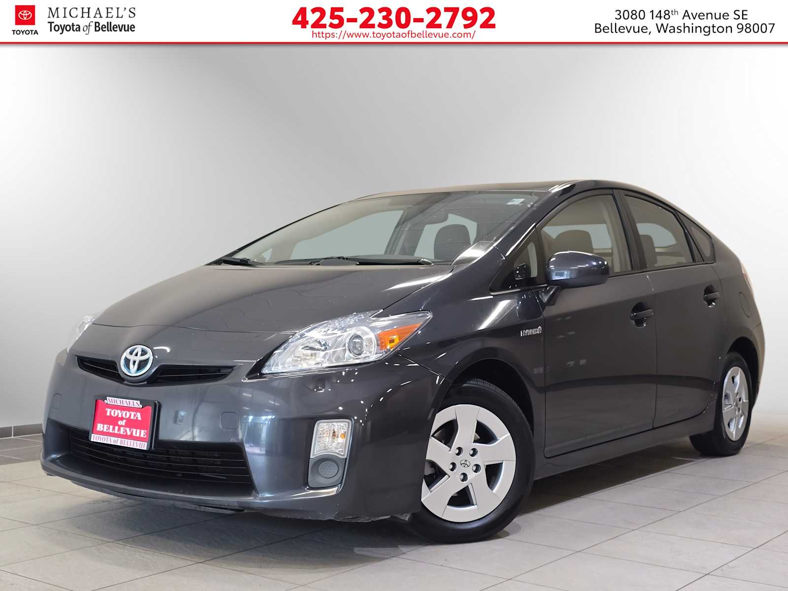Winter Gray Metallic 2011 Toyota Prius Hatchback Front-Wheel Drive Continuously Variable Transmission