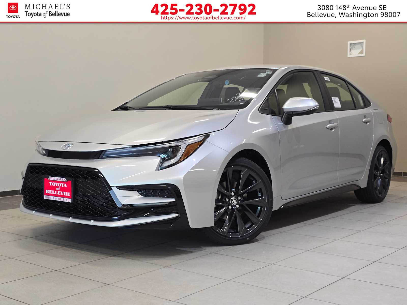 Classic Silver Metallic 2026 Toyota Corolla Sedan Front-Wheel Drive Continuously Variable Transmission