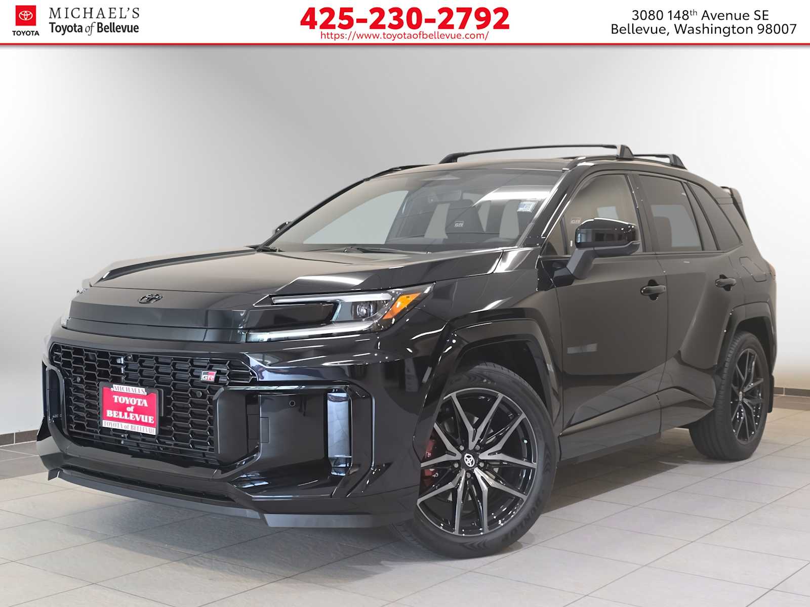 Midnight Black Metallic 2026 Toyota RAV4 Plug-in Hybrid SUV / Crossover Continuously Variable Transmission