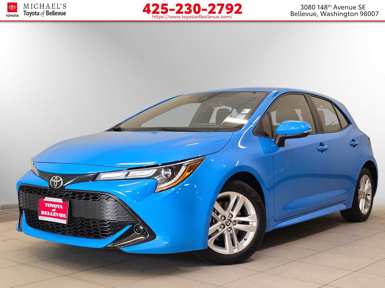 Blue Flame 2019 Toyota Corolla Hatchback Hatchback Front-Wheel Drive Automatic