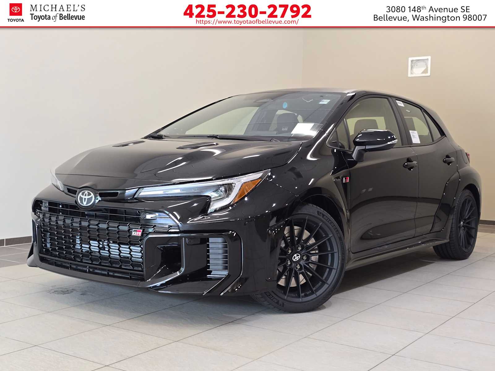 Black 2026 Toyota GR Corolla Hatchback All-Wheel Drive 6-Speed Manual