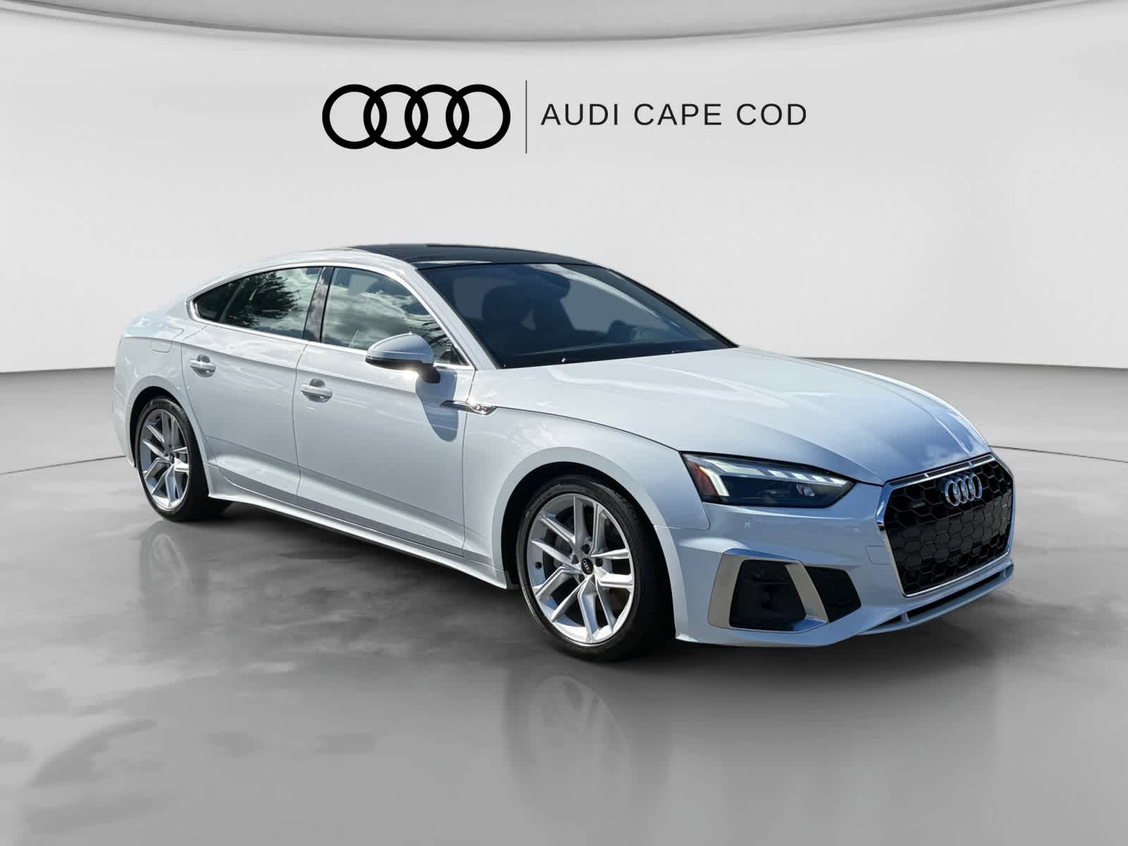 Glacier White Metallic 2023 Audi A5 Sportback Sedan All-Wheel Drive 7-Speed Automatic