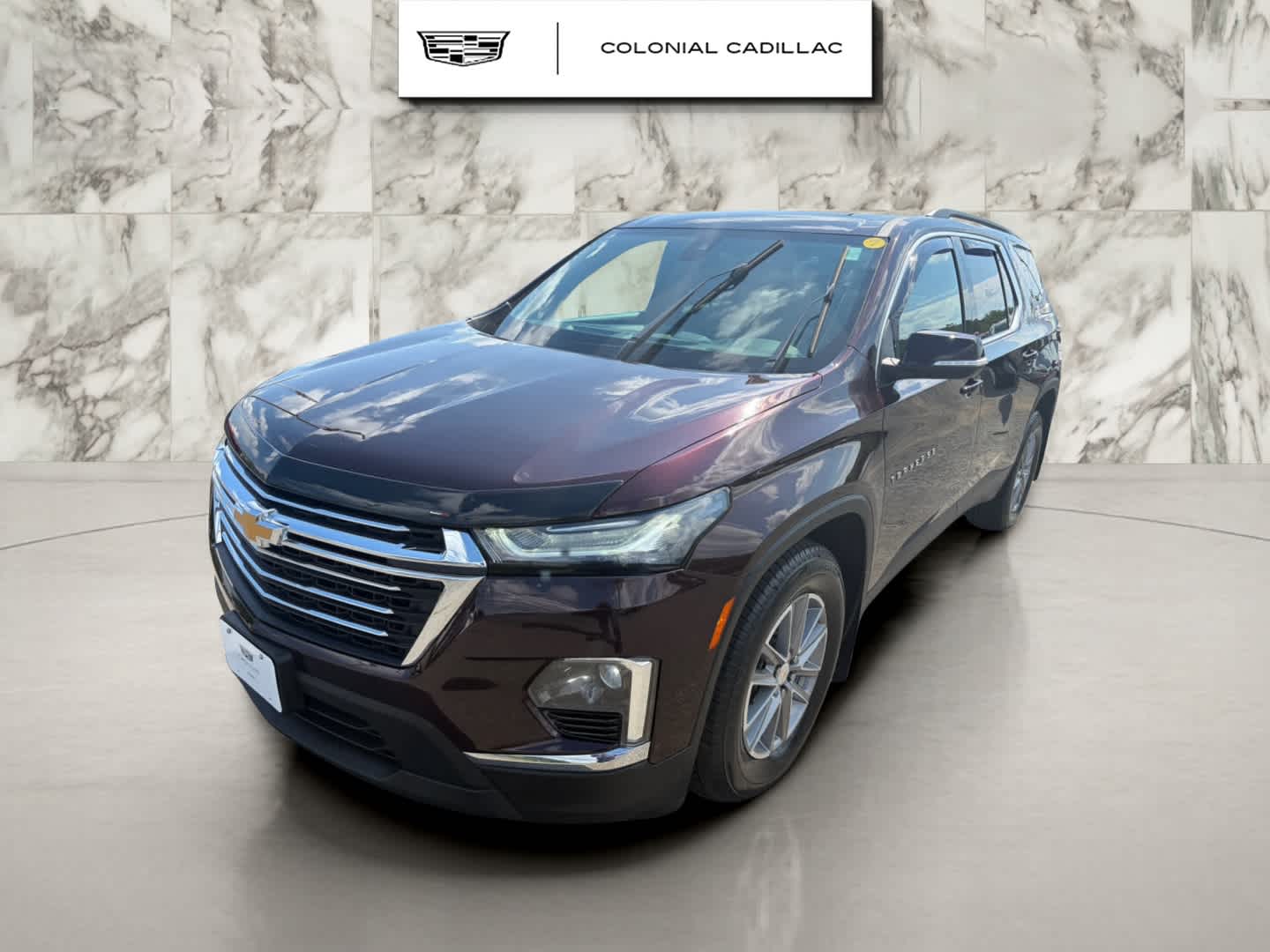 Black Cherry Metallic 2023 Chevrolet Traverse LT Leather AWD SUV / Crossover Four-Wheel Drive 9-Speed Automatic
