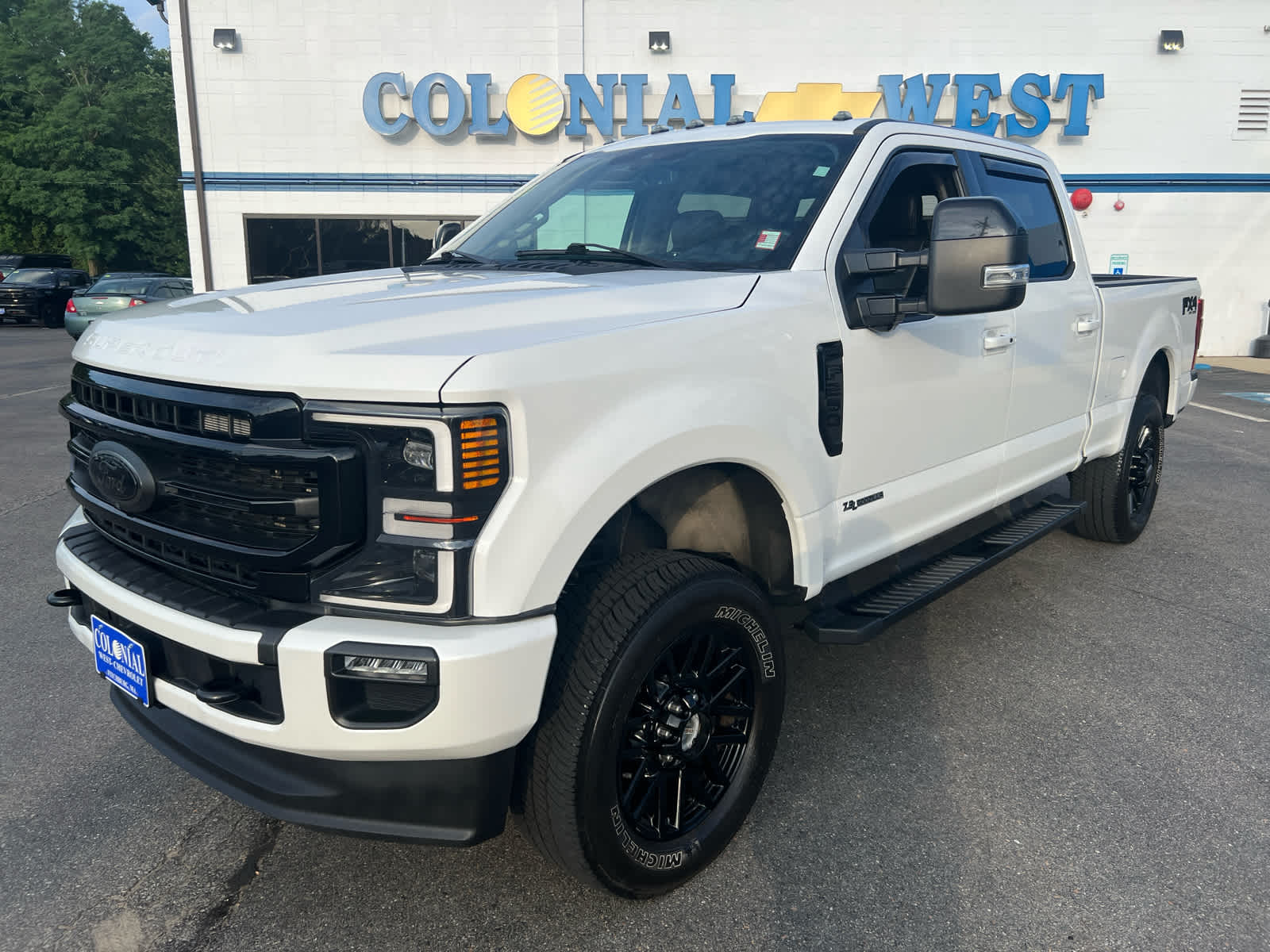 Star White Metallic Tri-Coat 2021 Ford F-250 Super Duty Pickup Truck Four-Wheel Drive Automatic