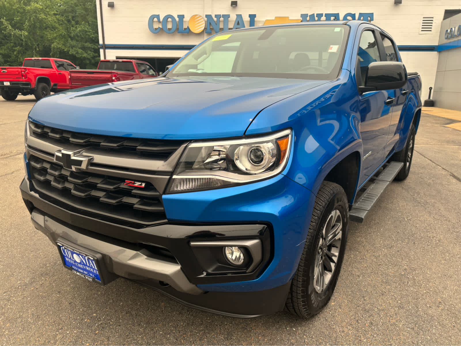 Bright Blue Metallic 2022 Chevrolet Colorado Pickup Truck Four-Wheel Drive 8-Speed Automatic