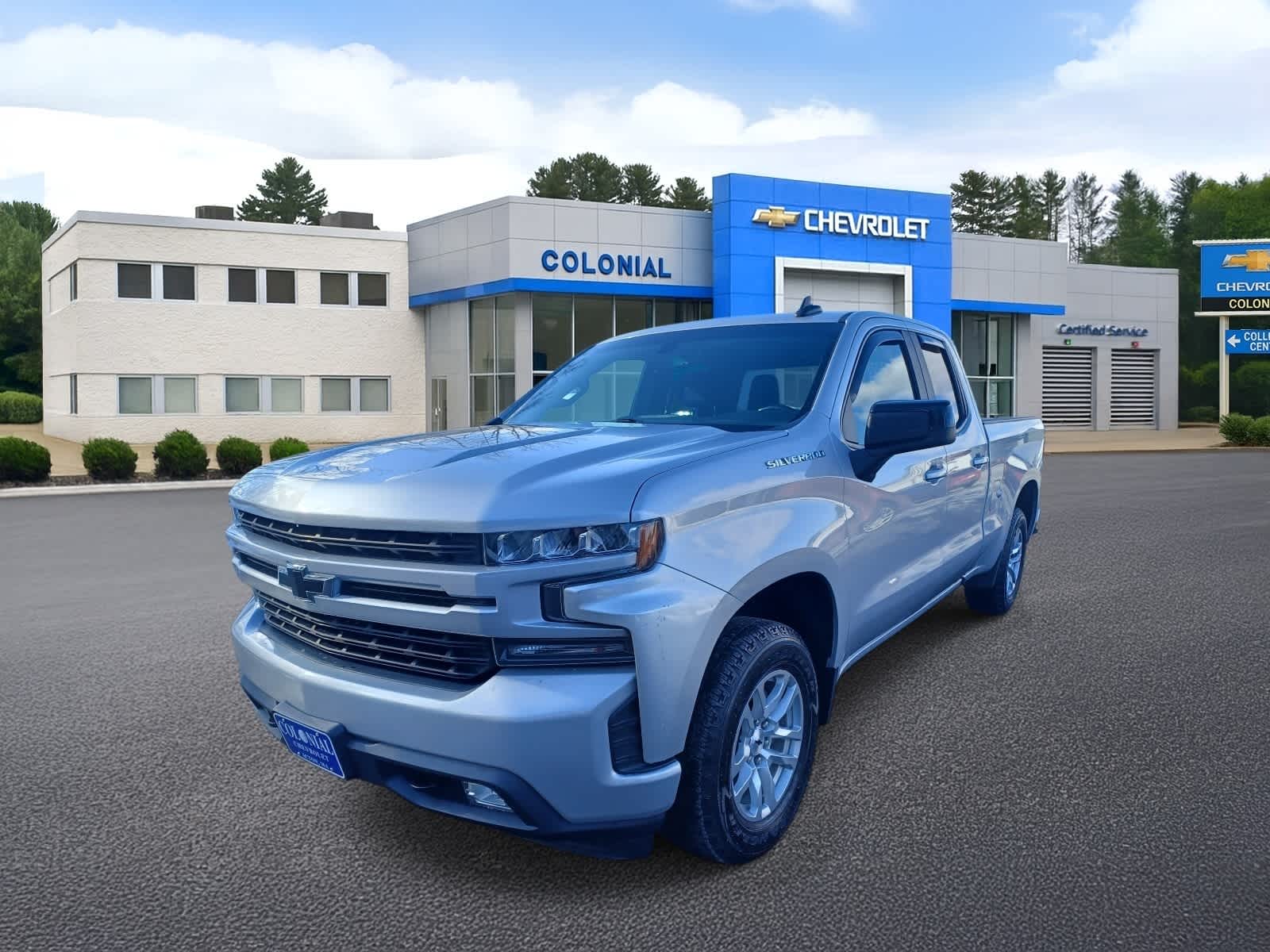 Silver Ice Metallic 2021 Chevrolet Silverado 1500 Pickup Truck Four-Wheel Drive 8-Speed Automatic