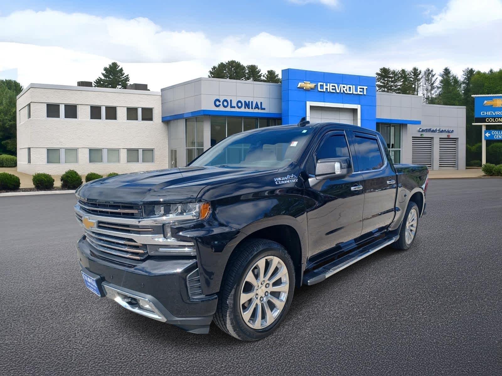 Black 2019 Chevrolet Silverado 1500 High Country Crew Cab 4WD Pickup Truck Four-Wheel Drive 8-Speed Automatic