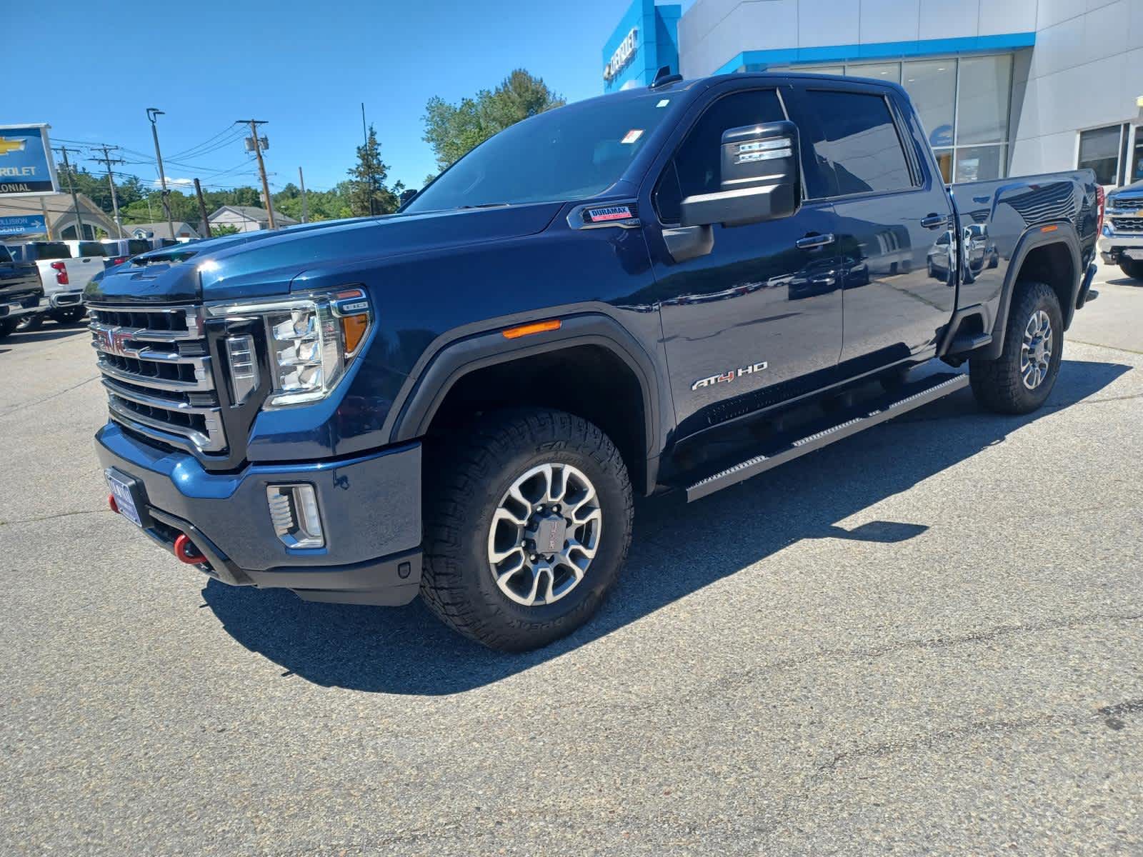 Pacific Blue Metallic 2023 GMC Sierra 2500HD AT4 Crew Cab 4WD Pickup Truck Four-Wheel Drive Automatic