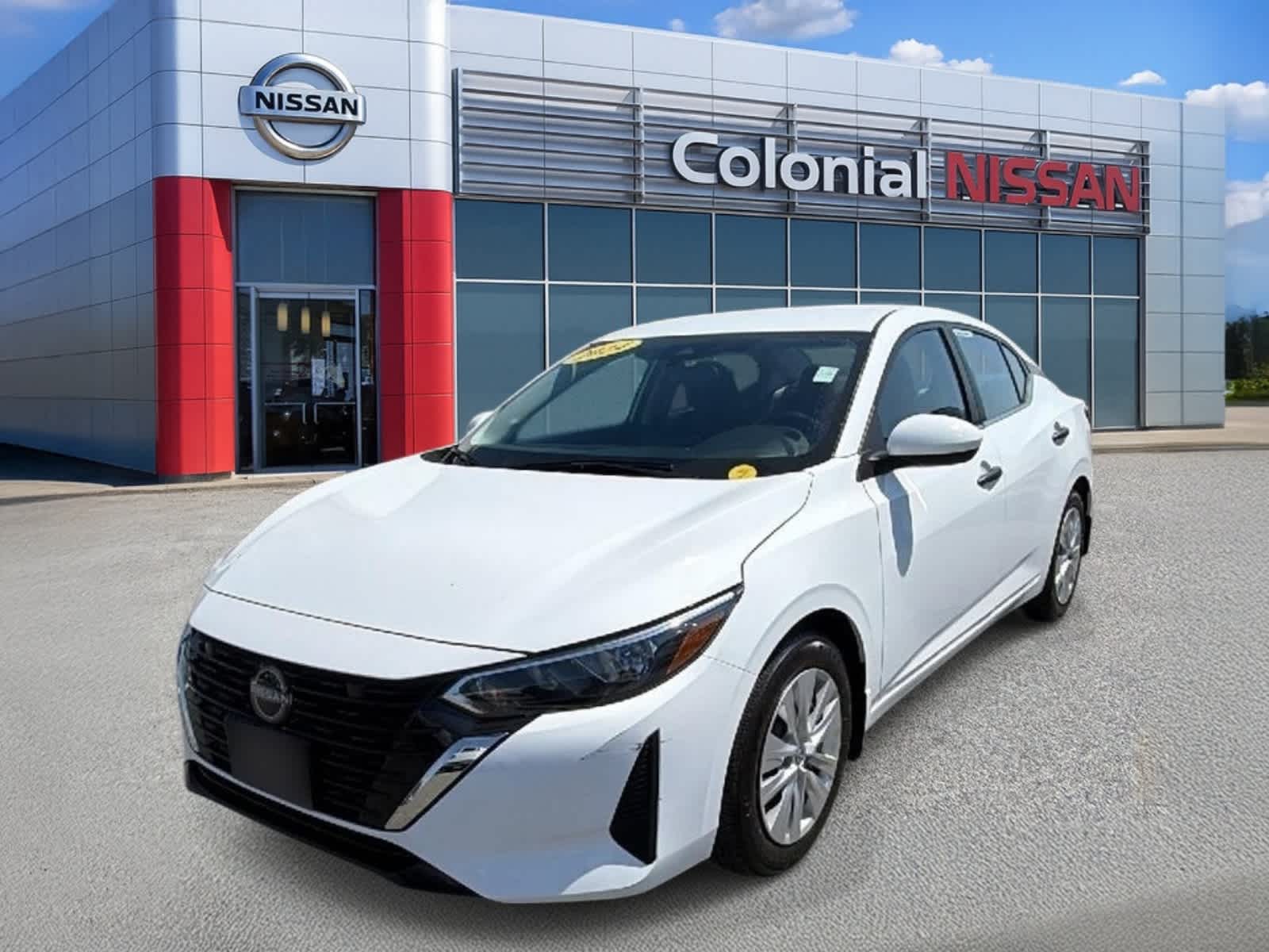 White (Fresh Powder) 2024 Nissan Sentra S FWD Sedan Front-Wheel Drive Continuously Variable Transmission