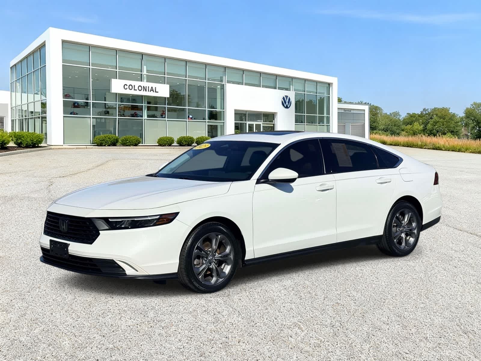 Platinum White Pearl 2023 Honda Accord Sedan Front-Wheel Drive Continuously Variable Transmission