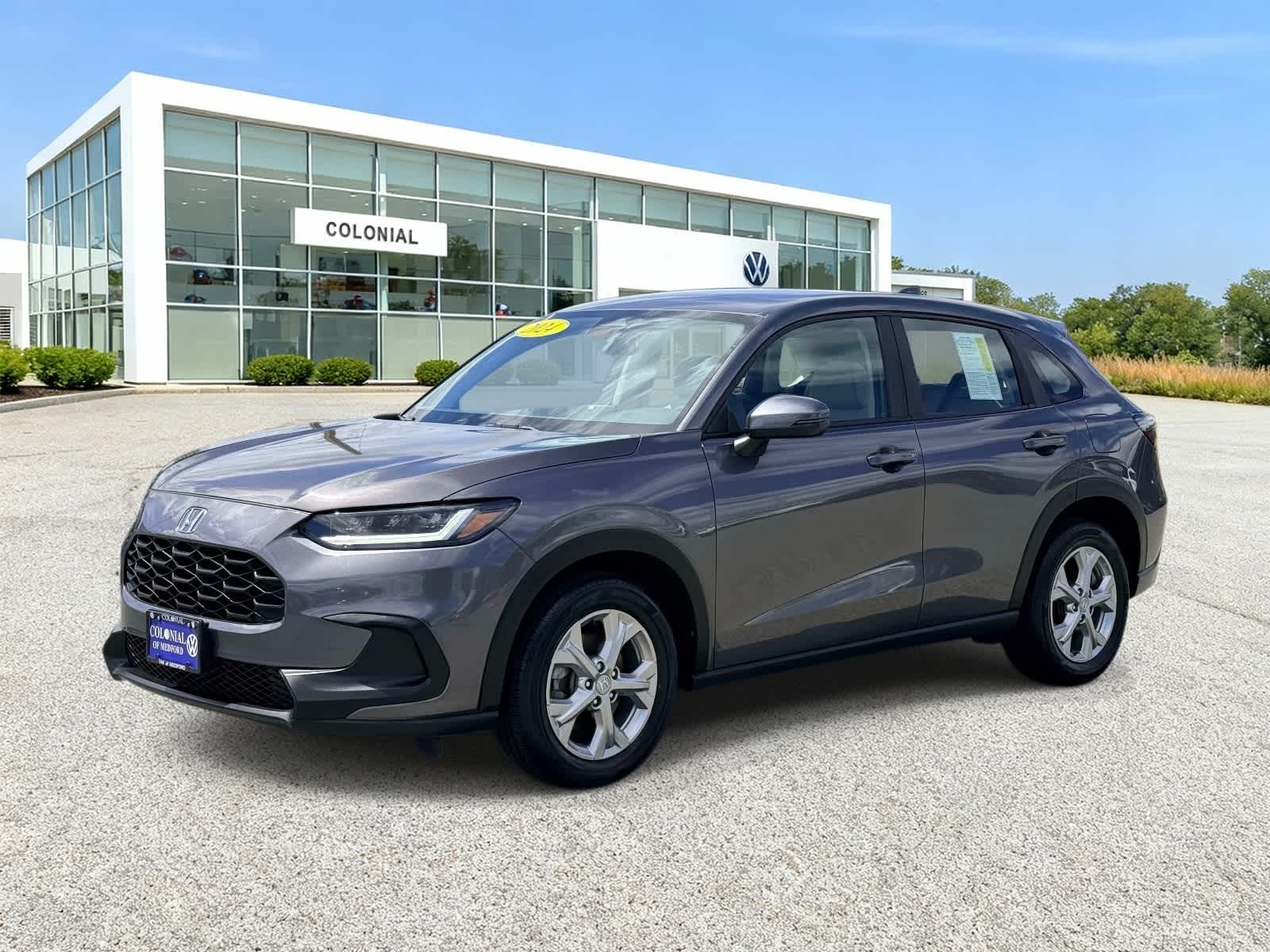 Gray (Modern Steel Metallic) 2024 Honda HR-V SUV / Crossover All-Wheel Drive Continuously Variable Transmission