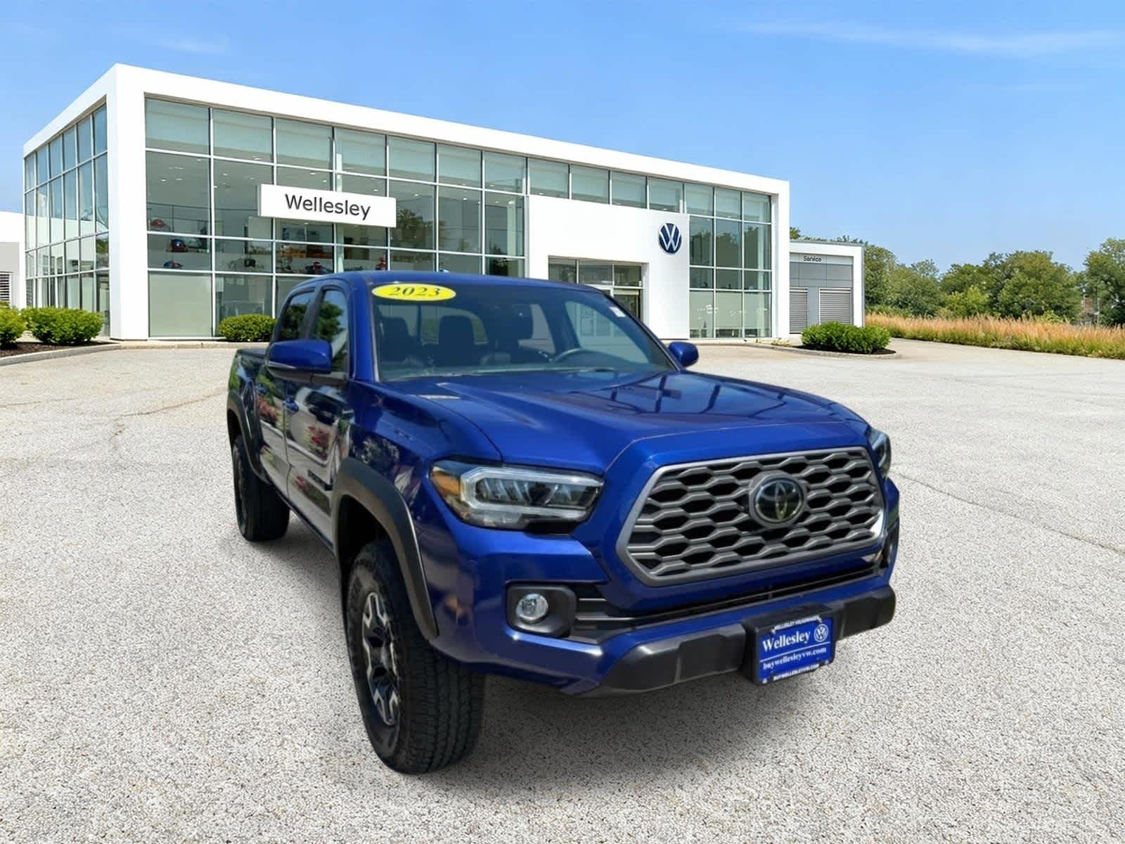 Blue Crush Metallic 2023 Toyota Tacoma Pickup Truck Four-Wheel Drive 6-Speed Automatic