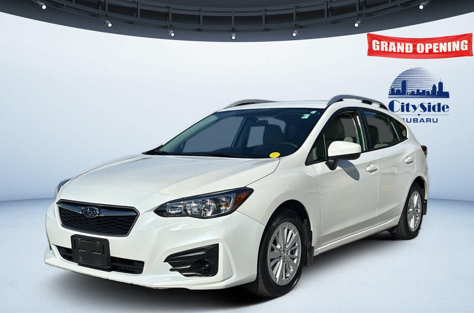 Crystal White Pearl 2018 Subaru Impreza Hatchback All-Wheel Drive Continuously Variable Transmission