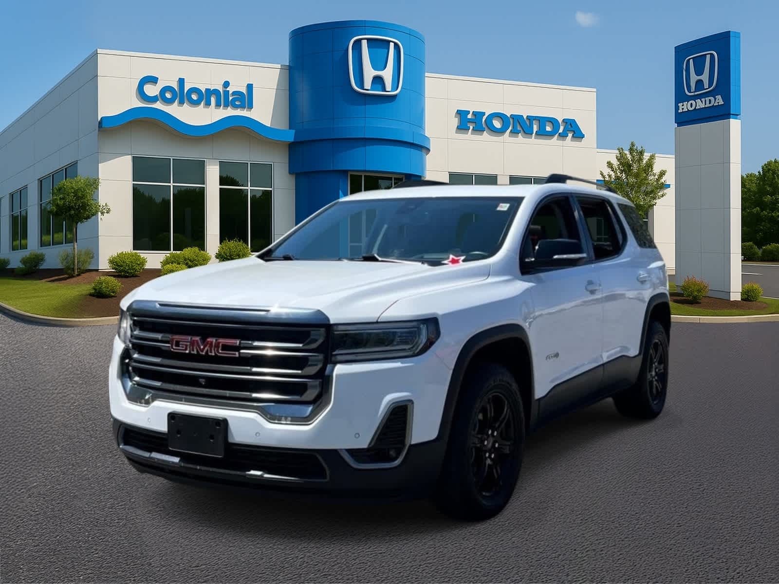 Summit White 2022 GMC Acadia SUV / Crossover Four-Wheel Drive 9-Speed Automatic