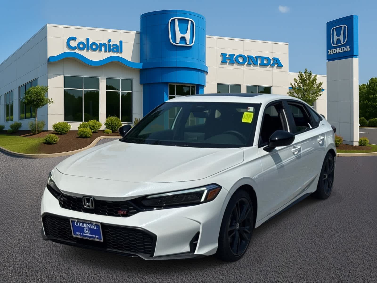 Platinum White Pearl 2026 Honda Civic Sedan Front-Wheel Drive 6-Speed Manual