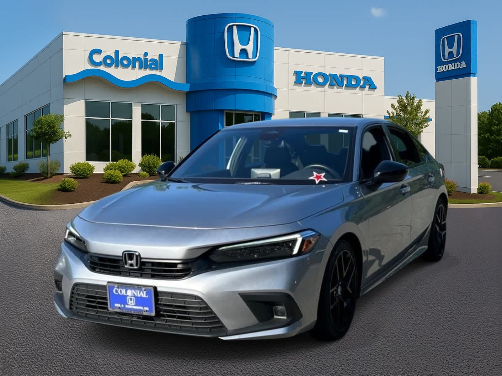 Lunar Silver Metallic 2024 Honda Civic Sedan Front-Wheel Drive Continuously Variable Transmission