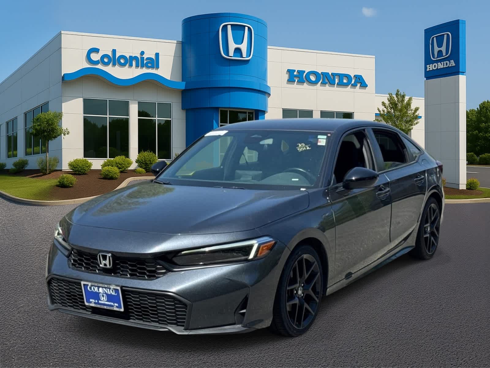 Meteorite Gray Metallic 2025 Honda Civic Sedan Front-Wheel Drive Continuously Variable Transmission