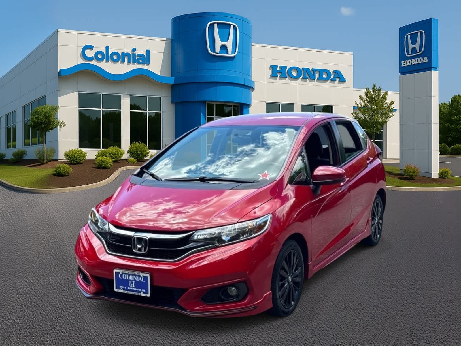 Milano Red 2018 Honda Fit Hatchback Front-Wheel Drive Continuously Variable Transmission