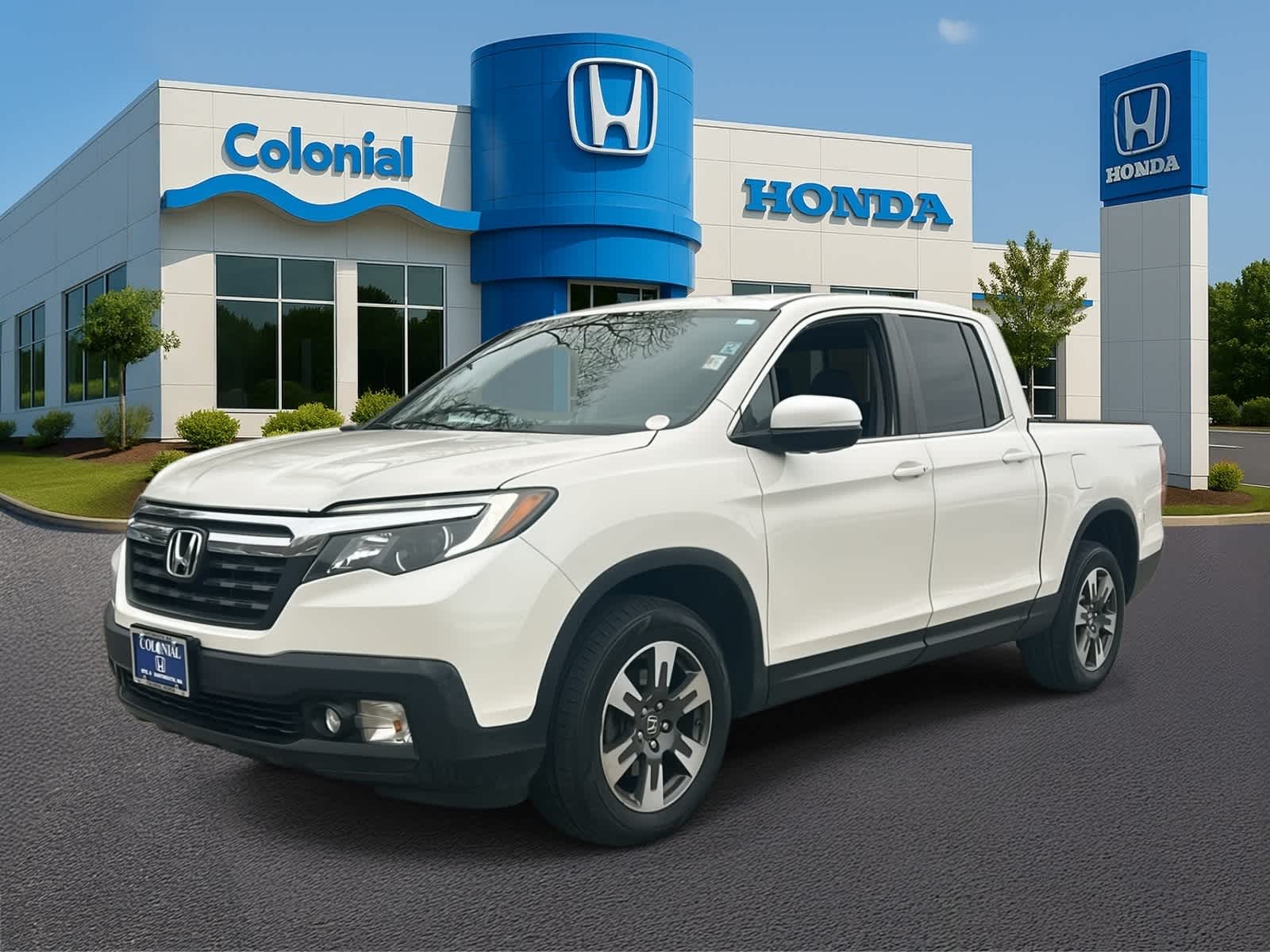 White Diamond Pearl 2019 Honda Ridgeline RTL-T AWD Pickup Truck All-Wheel Drive 6-Speed Automatic