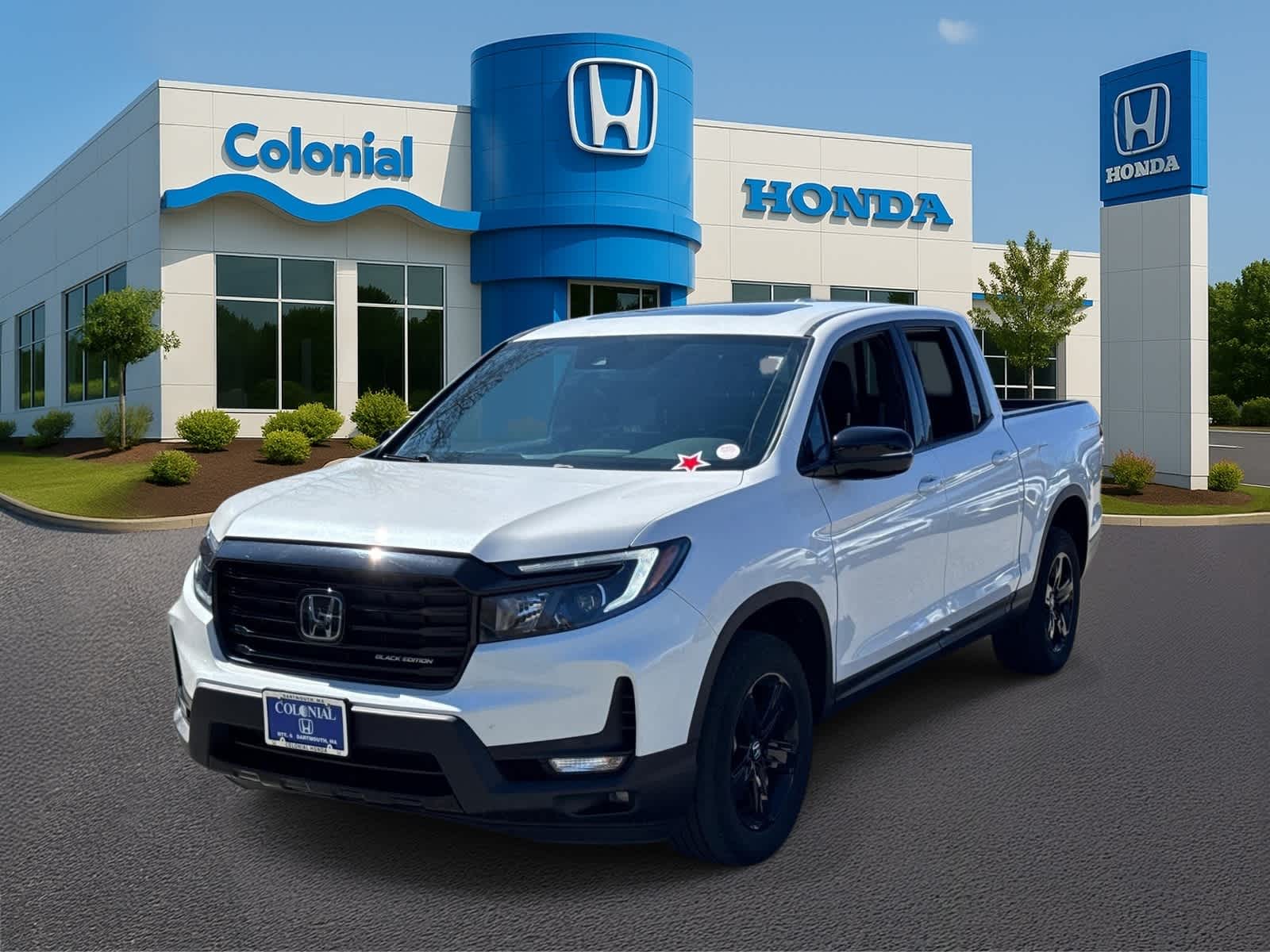 Platinum White Pearl 2023 Honda Ridgeline Black Edition AWD Pickup Truck All-Wheel Drive 9-Speed Automatic