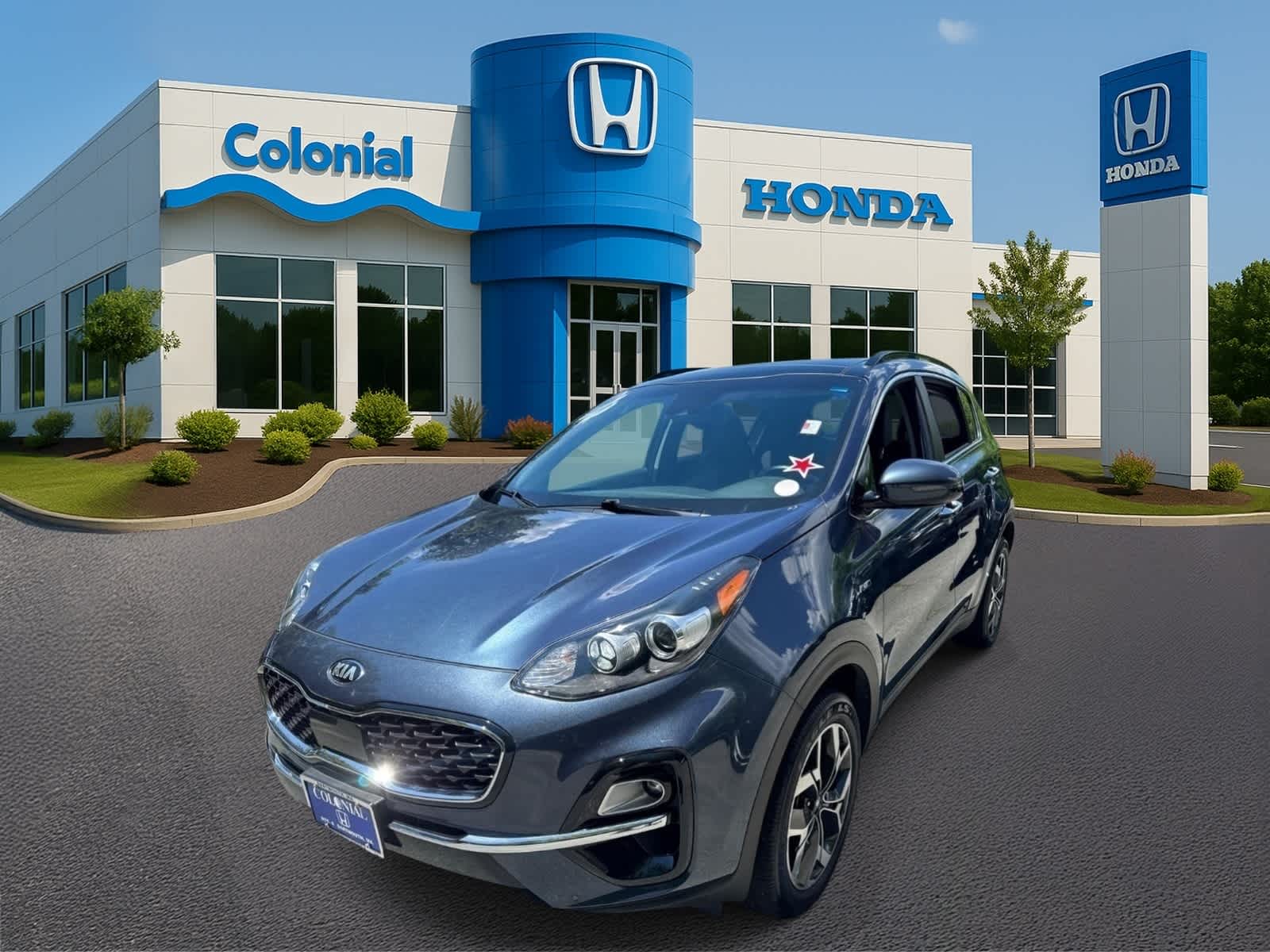 Pacific Blue 2021 Kia Sportage SUV / Crossover All-Wheel Drive 6-Speed Automatic