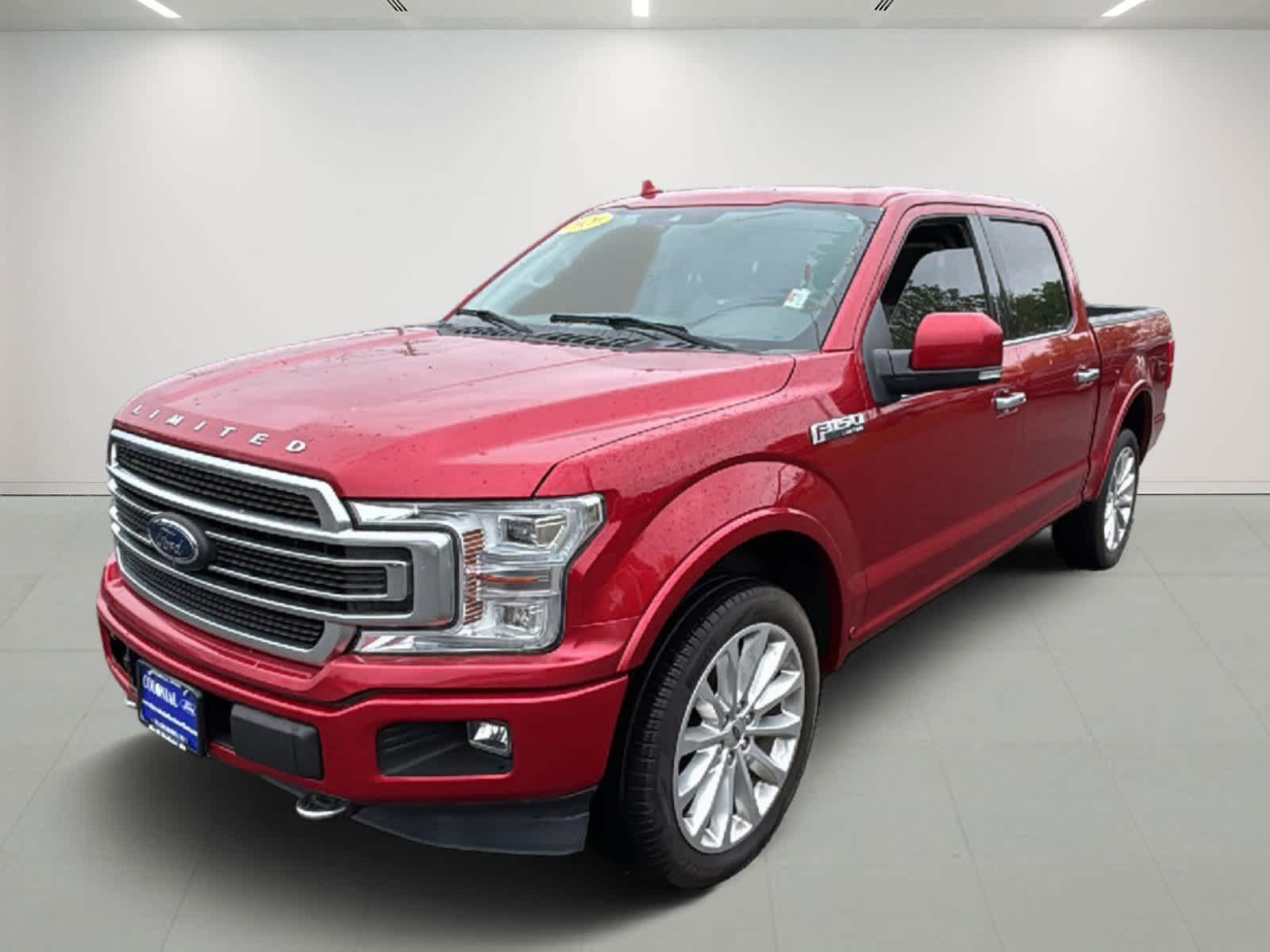 Rapid Red Metallic Tinted Clearcoat 2020 Ford F-150 Limited SuperCrew 4WD Pickup Truck Four-Wheel Drive Automatic