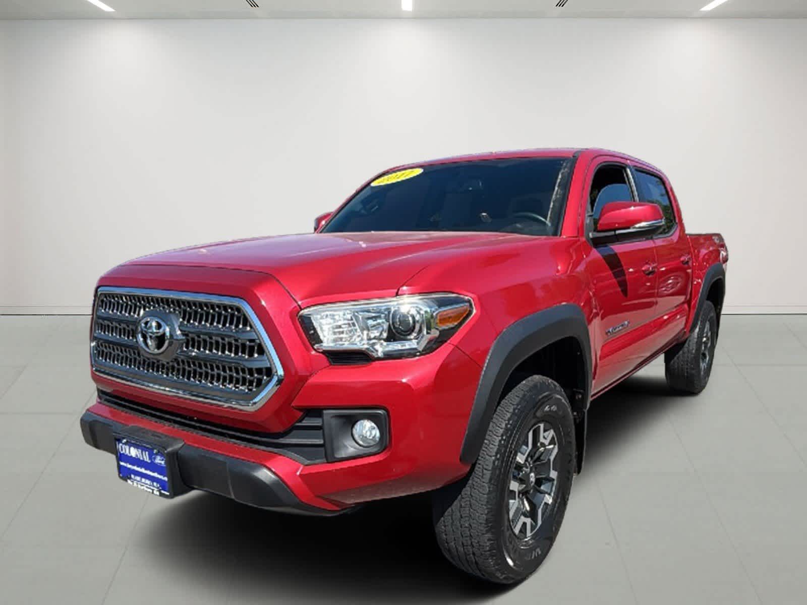 Barcelona Red Metallic 2017 Toyota Tacoma Pickup Truck Four-Wheel Drive Automatic