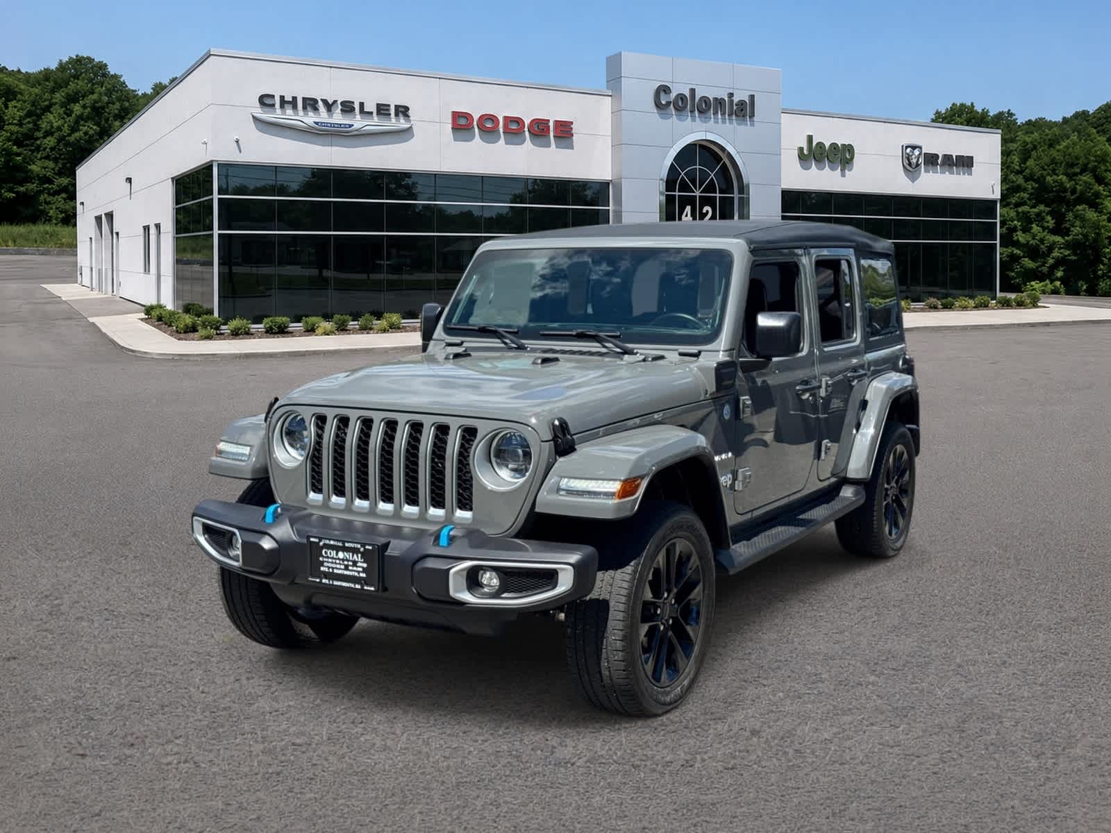 Sting-Gray Clearcoat 2023 Jeep Wrangler 4xe SUV / Crossover Four-Wheel Drive 8-Speed Automatic