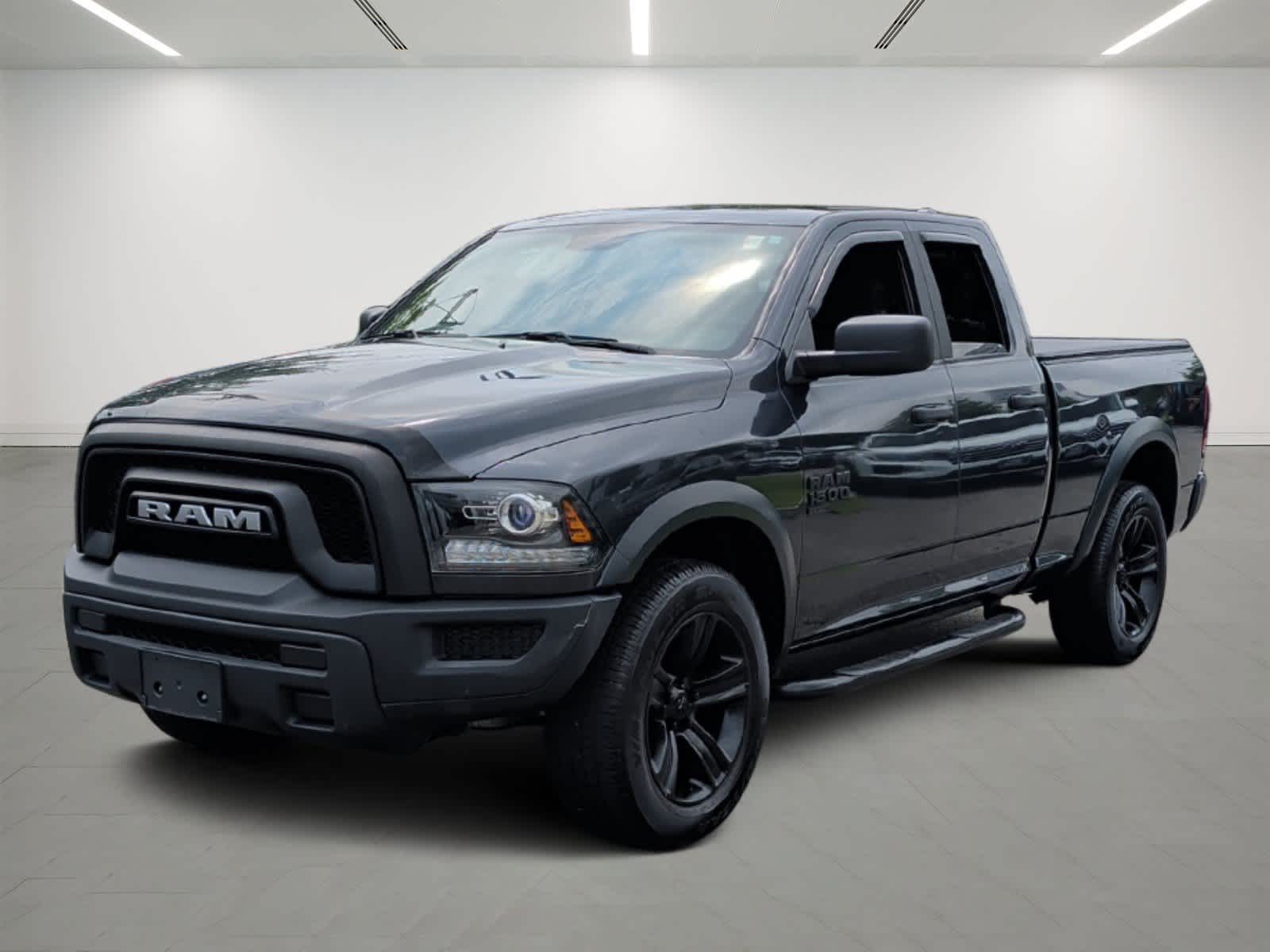 Gray (Maximum Steel Metallic Clearcoat) 2021 RAM 1500 Pickup Truck Four-Wheel Drive 8-Speed Automatic