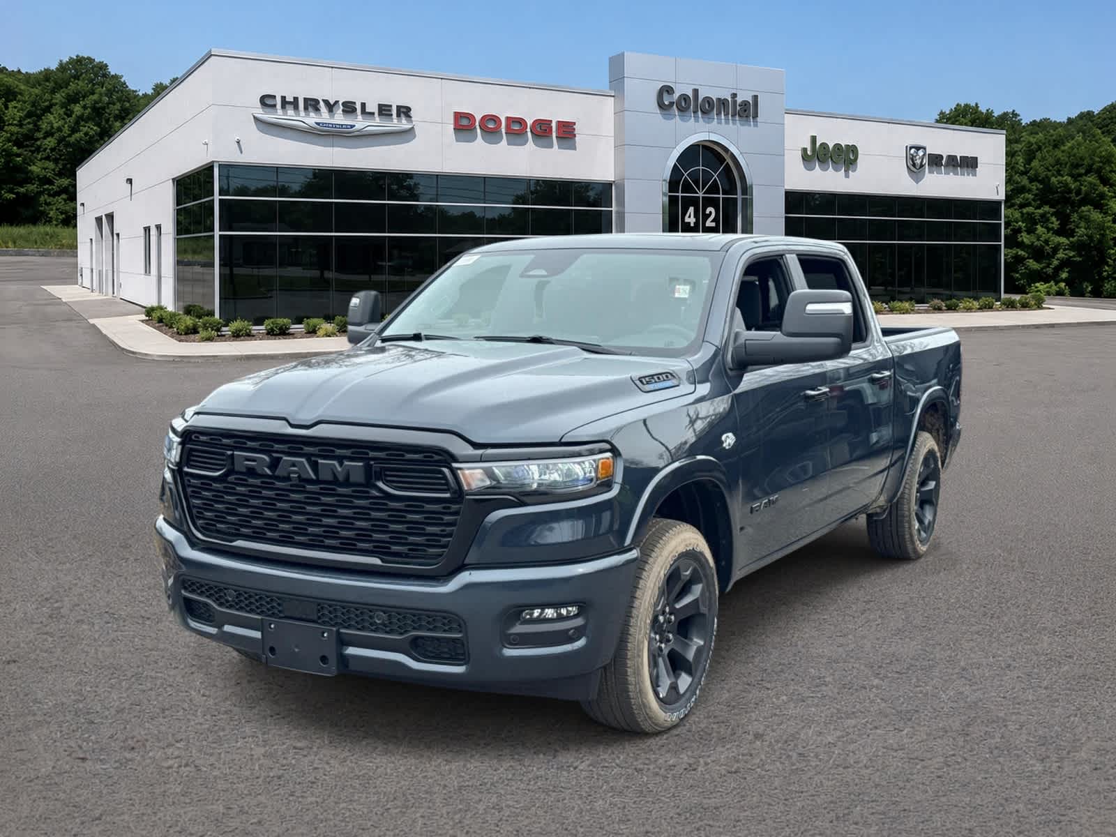 Forged Blue Metallic 2026 RAM 1500 Pickup Truck Four-Wheel Drive 8-Speed Automatic
