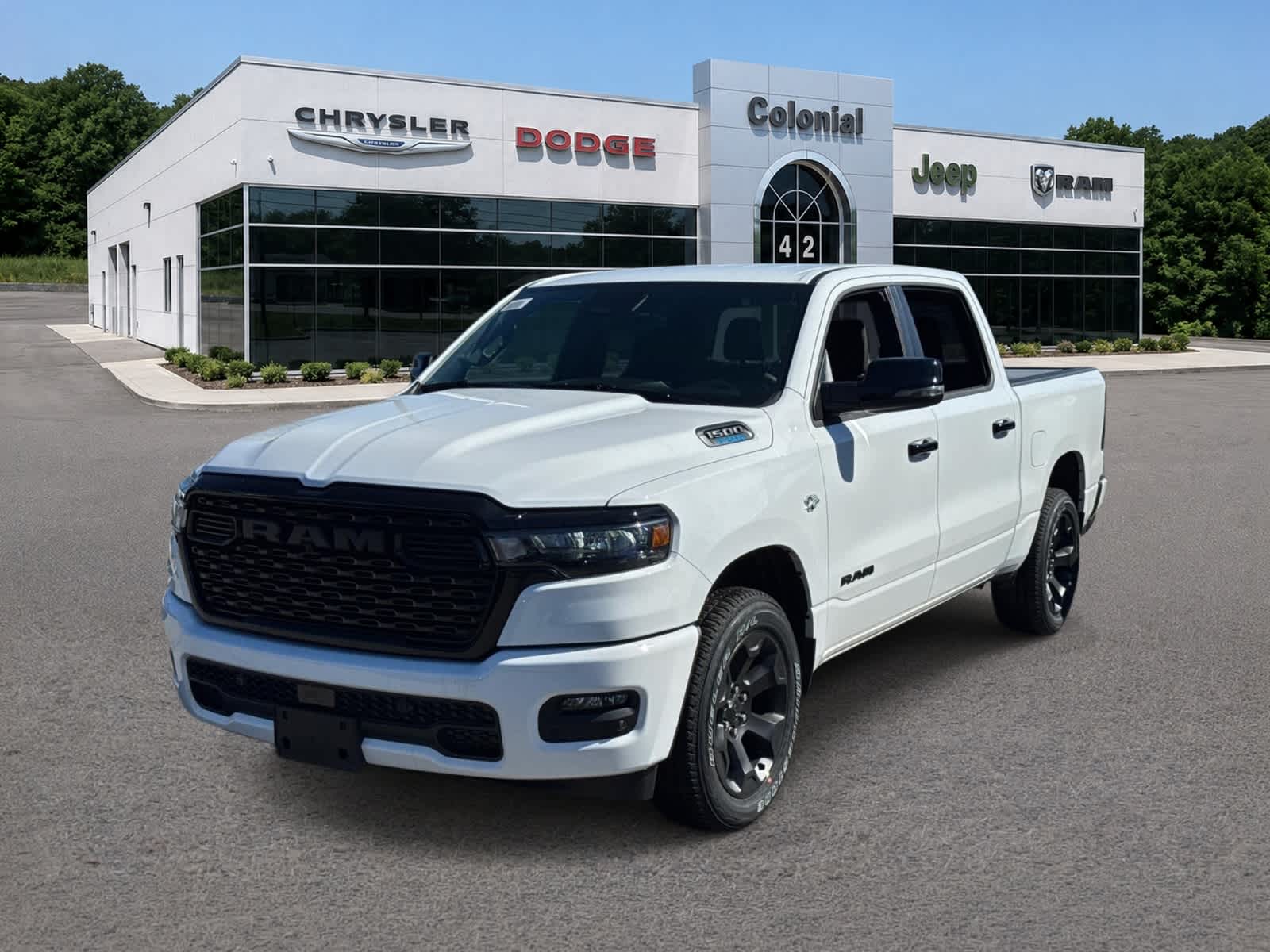 Bright White Clearcoat 2026 RAM 1500 Pickup Truck Four-Wheel Drive 8-Speed Automatic