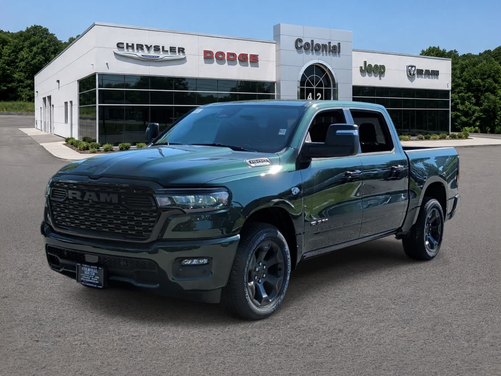 Serrano Green Metallic 2026 RAM 1500 Pickup Truck Four-Wheel Drive 8-Speed Automatic