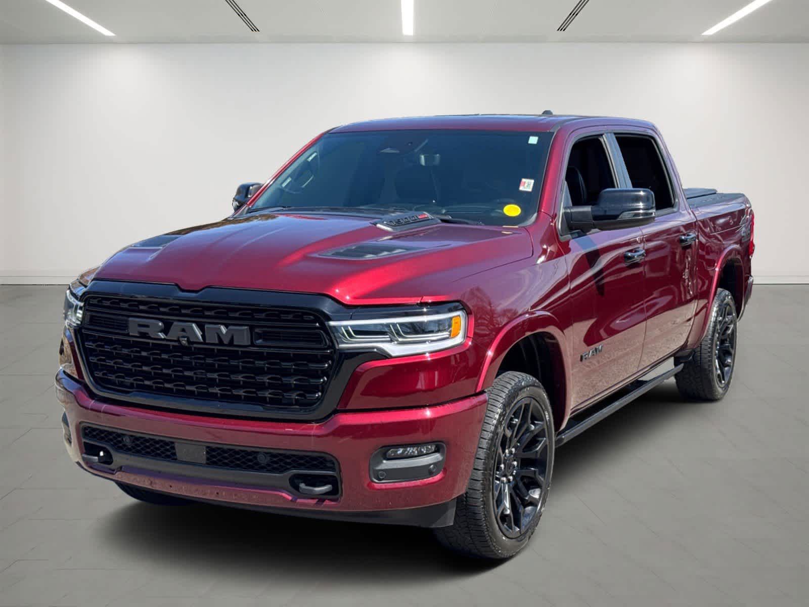 Delmonico Red Pearlcoat 2025 RAM 1500 Limited Crew Cab 4WD Pickup Truck Four-Wheel Drive 8-Speed Automatic