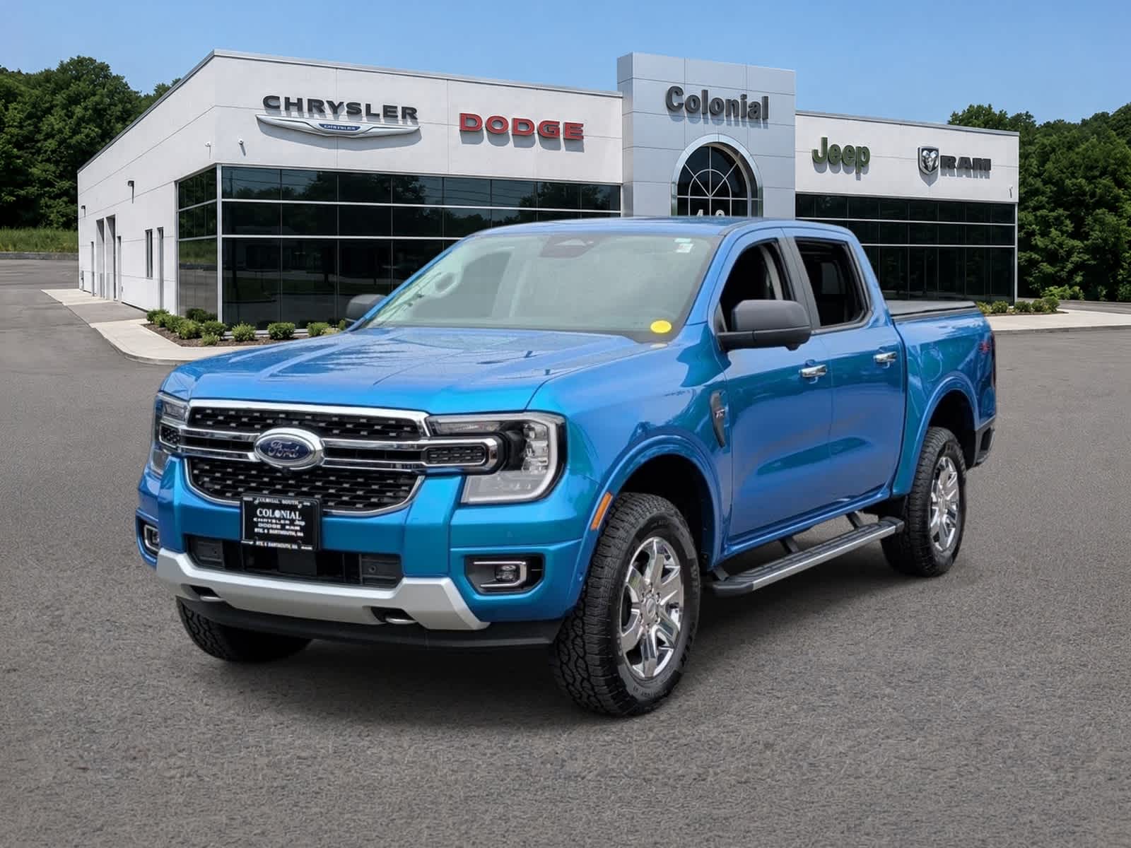 Velocity Blue 2024 Ford Ranger Pickup Truck Four-Wheel Drive Automatic